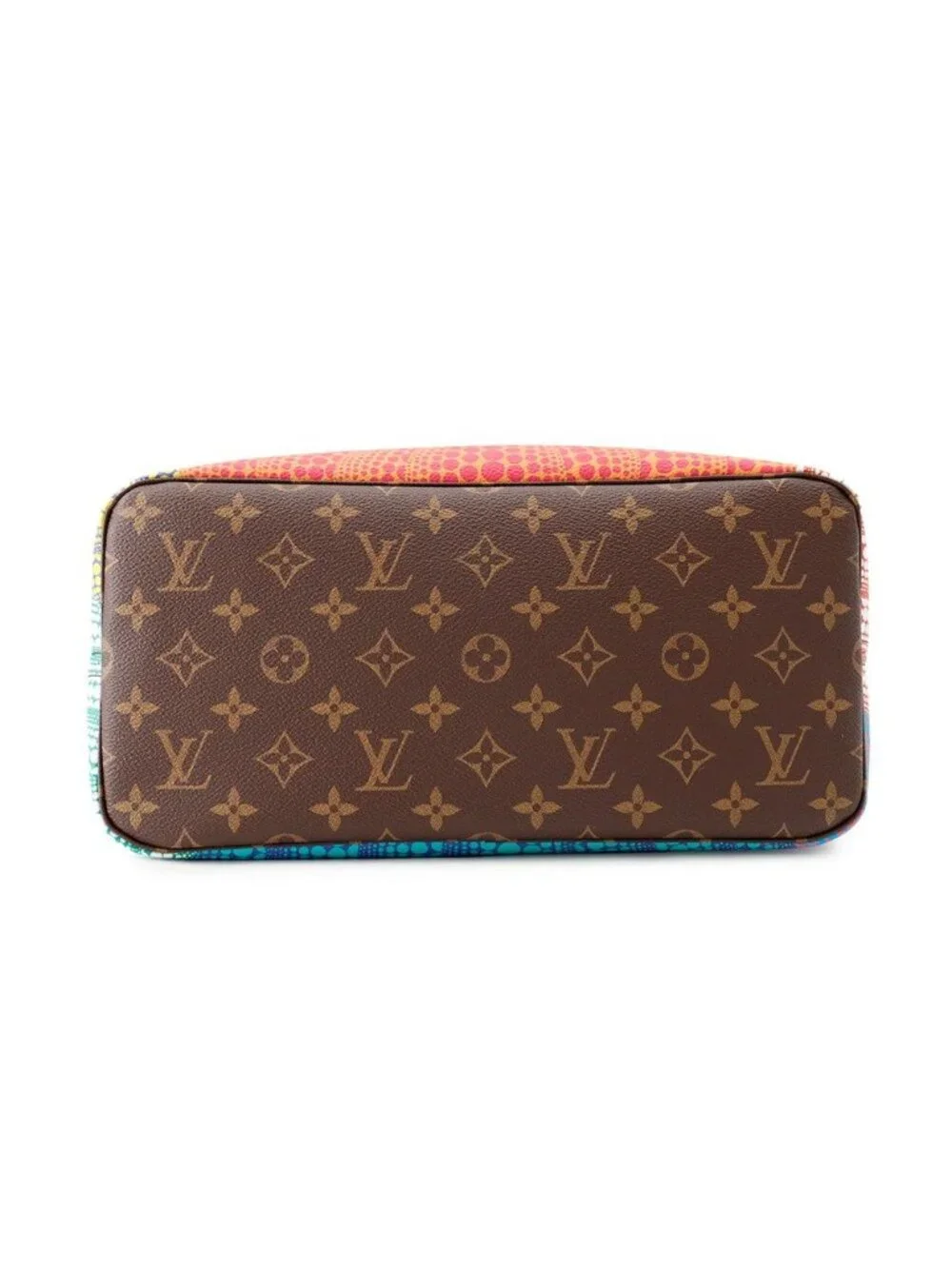 Louis Vuitton Tote Monogram Pumpkin LV Yk Neverfull MM Pouch Included Yayoi